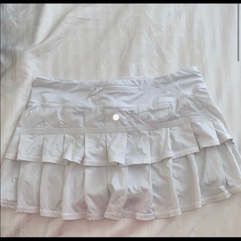 Lululemon white tennis skirt!